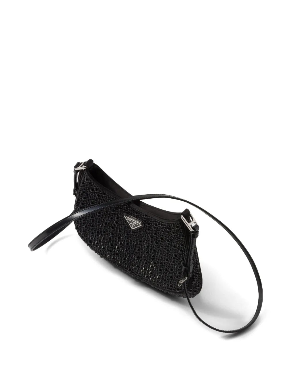 Prada Cleo Crystal Embellished Shoulder Bag
