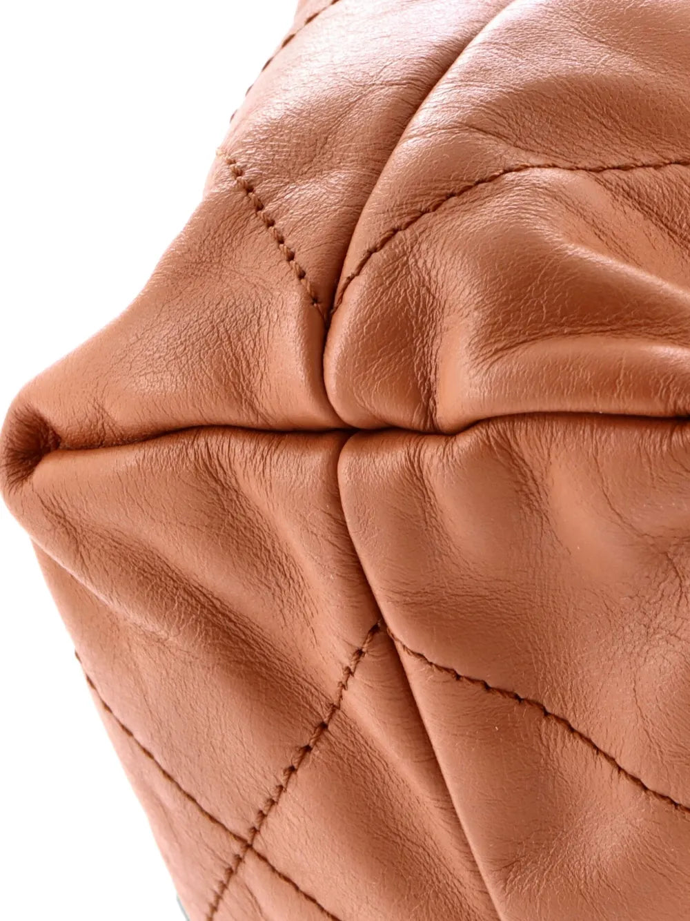Chanel Pre Owned 22 Chain Quilted Calfskin Small Hobo Bag