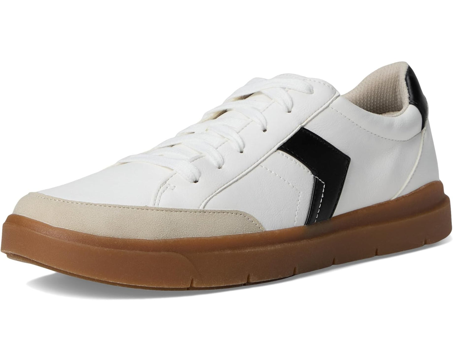 Men's Dr. Scholl's Madison Lace-Up White/Black Smooth