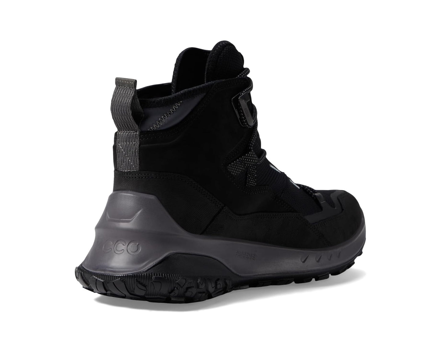 Men's ECCO Sport Ultra Terrain Waterproof Mid Hiking Boot Black/Black/Black
