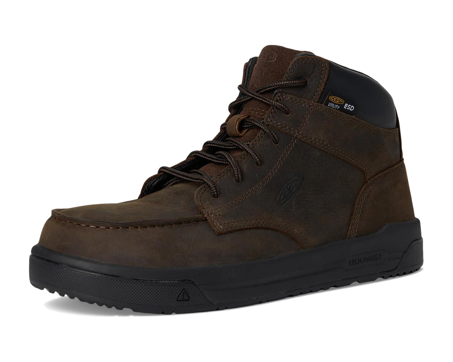 Men's KEEN Utility Gibson ESD Boot (Carbon-Fiber Toe) Cascade Brown/Black