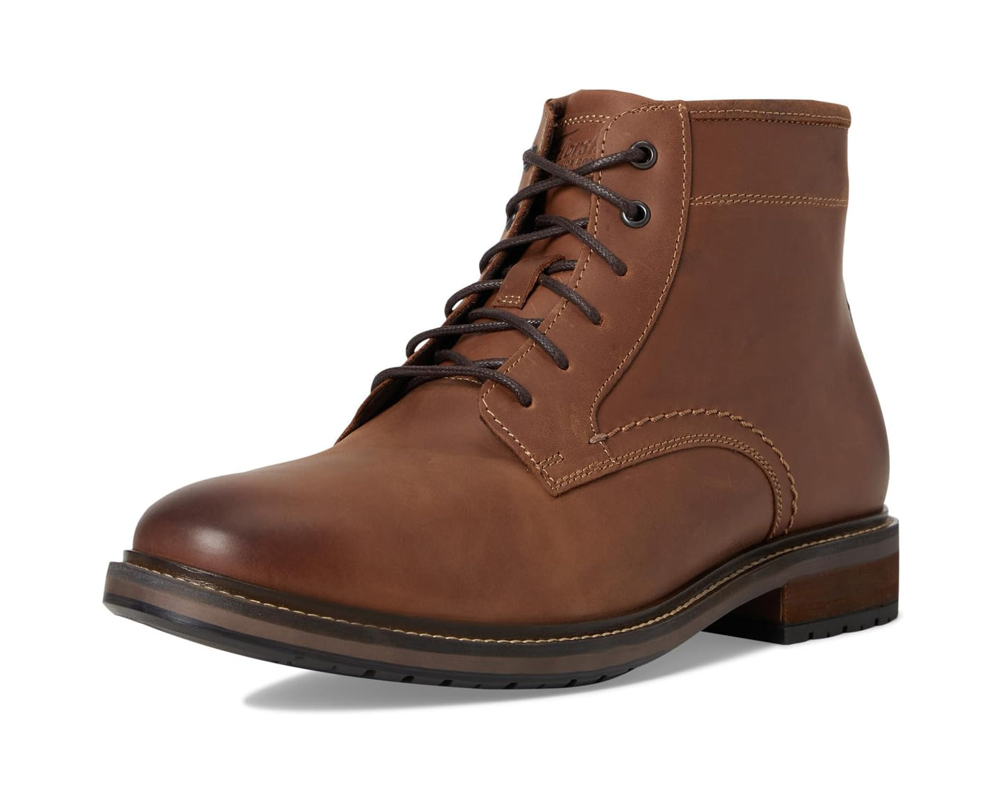Men's Florsheim Forge Plain Toe Lace Boots Brown Crazy Horse