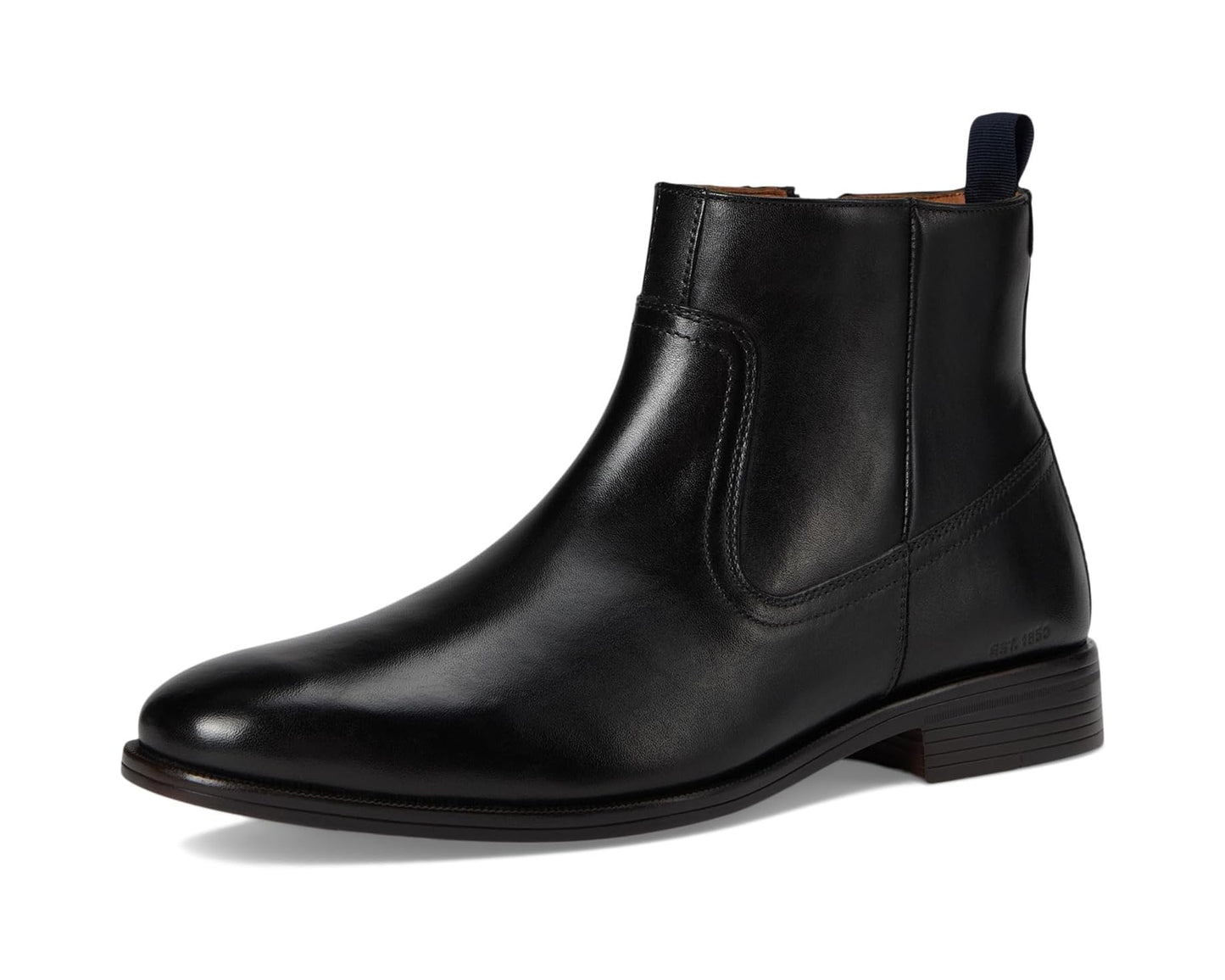 Men's Johnston & Murphy Reeve Zip Boots Black Full Grain