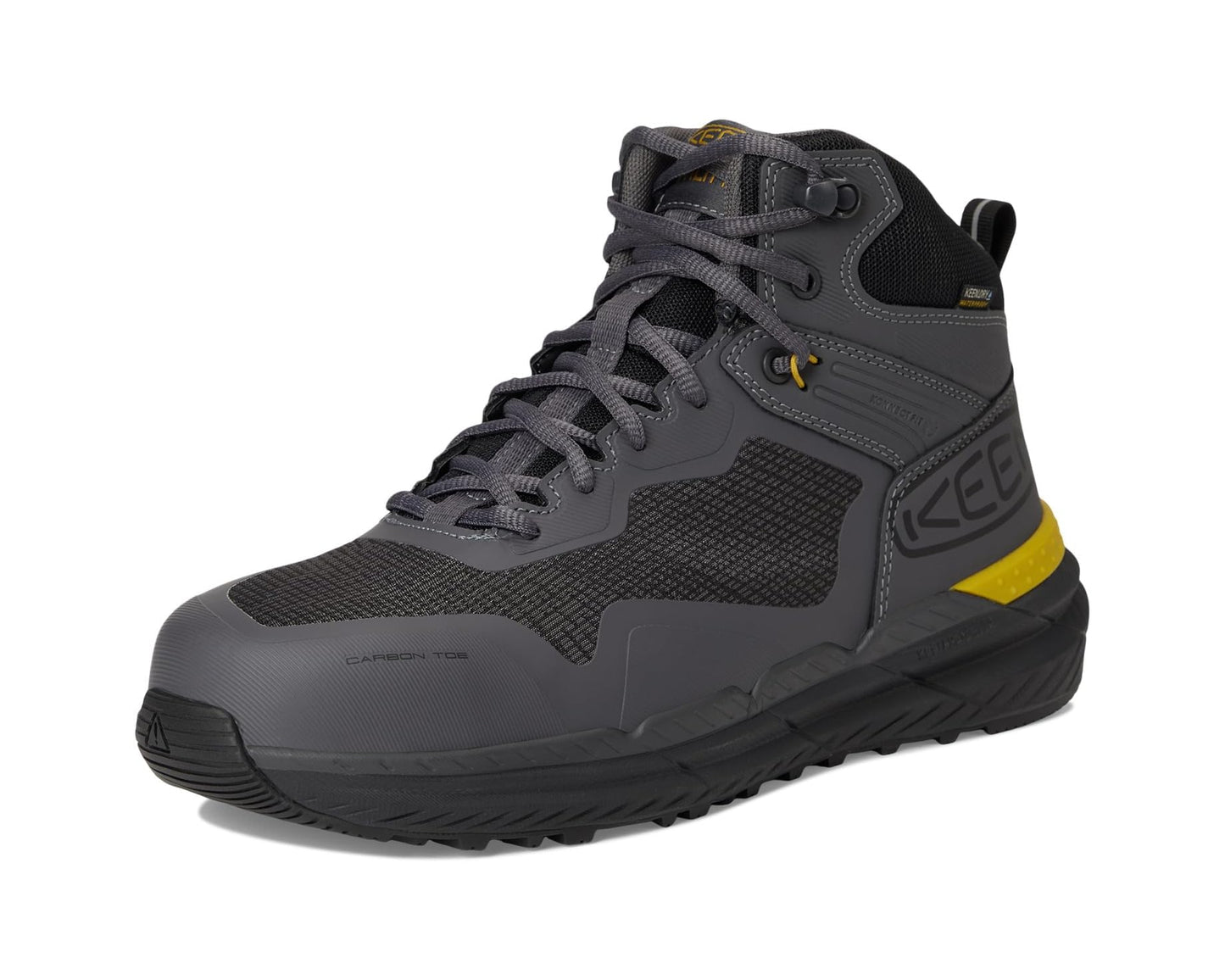 Men's KEEN Utility Synchro Waterproof Work Boot (Carbon-Fiber Toe) Magnet/Black