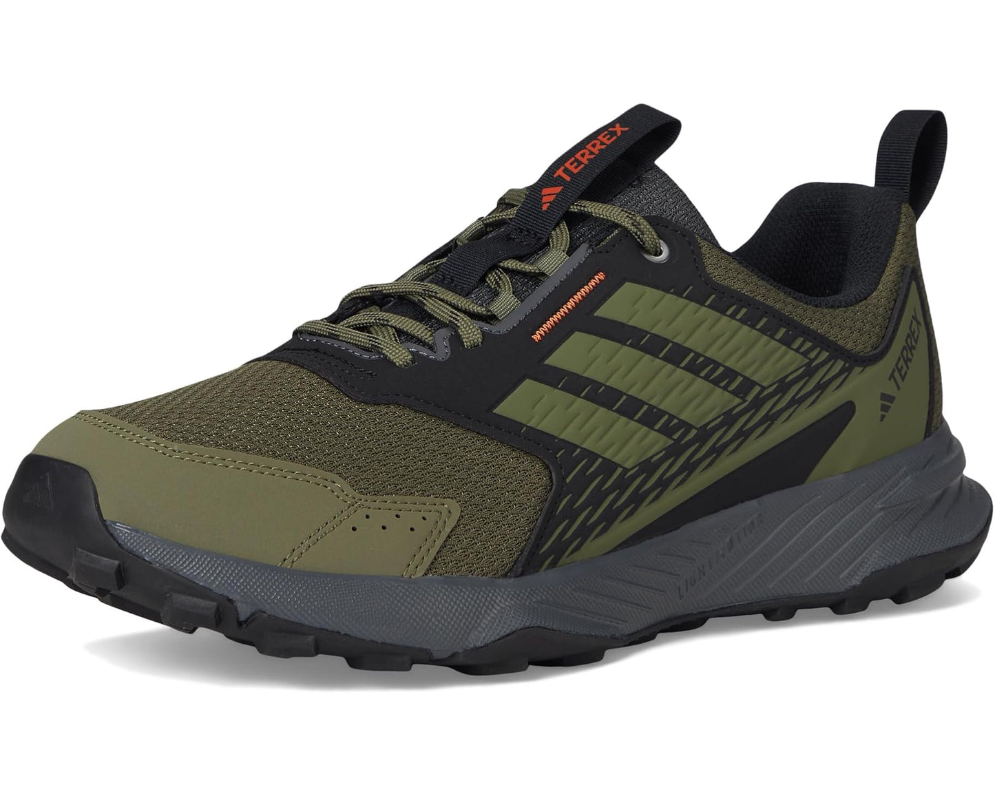 Men's adidas Outdoor Terrex Tracefinder 2 Trail Running Shoes Olive Strata/Olive Strata/Semi Impact Orange