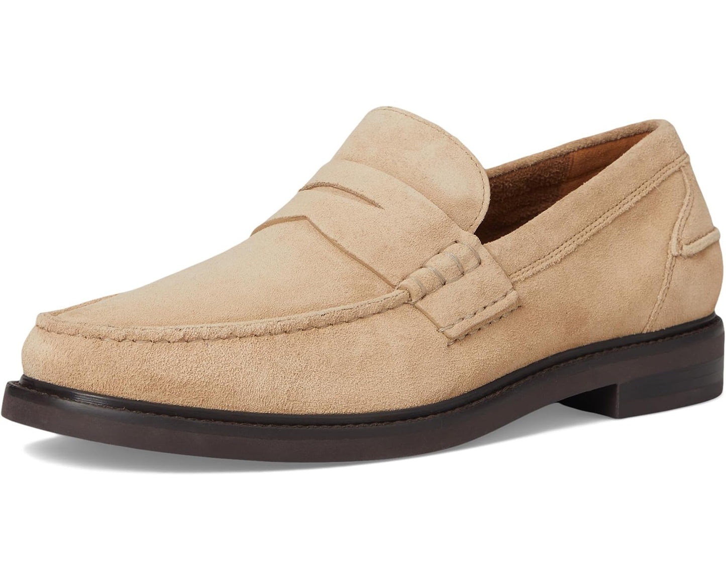 Men's Cole Haan Pinch Prep Penny Loafer Birchbeige Suede/Dark Chocolate