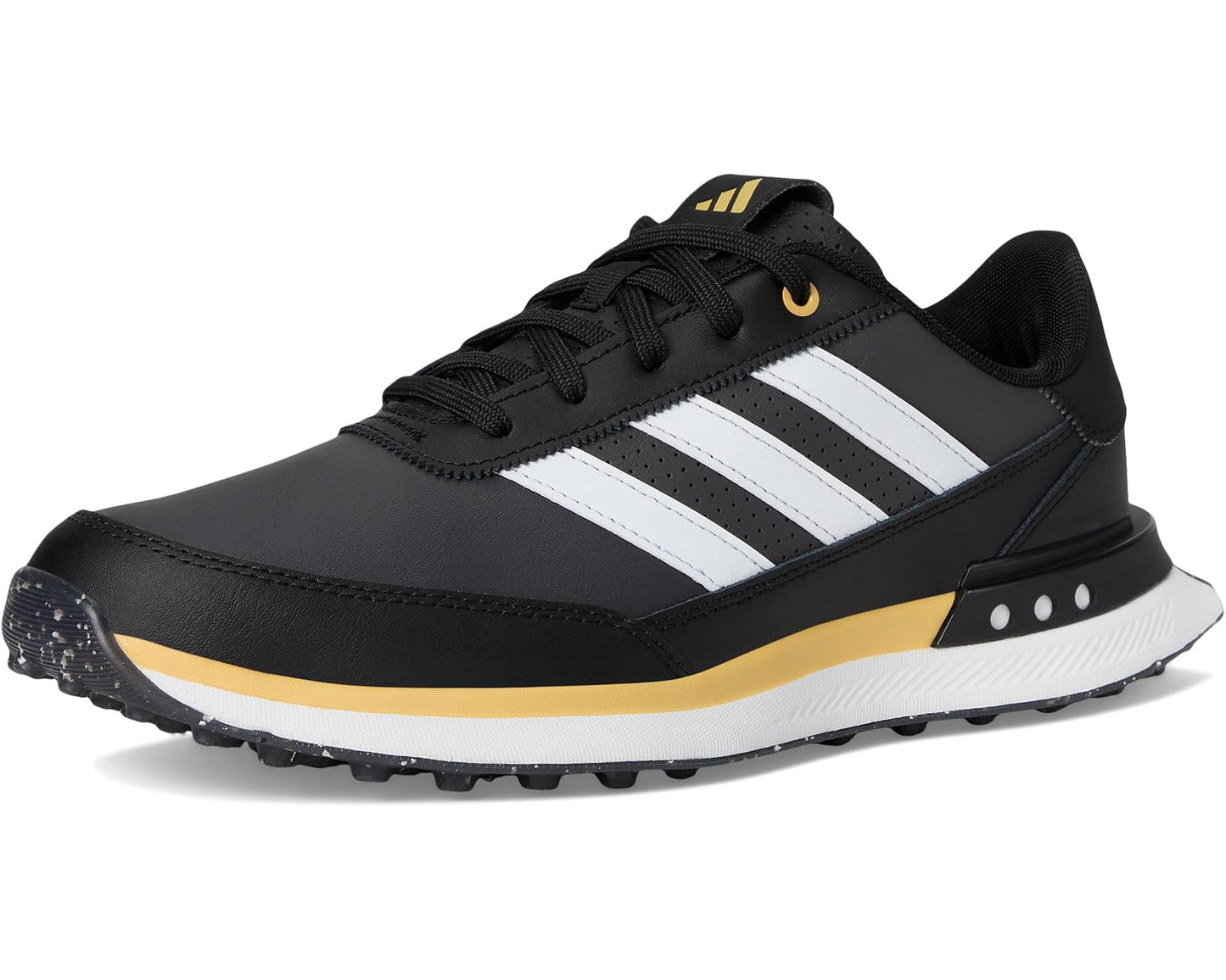 Men's adidas Golf S2G Spikeless Leather Golf Shoes Core Black/Footwear White/Oat