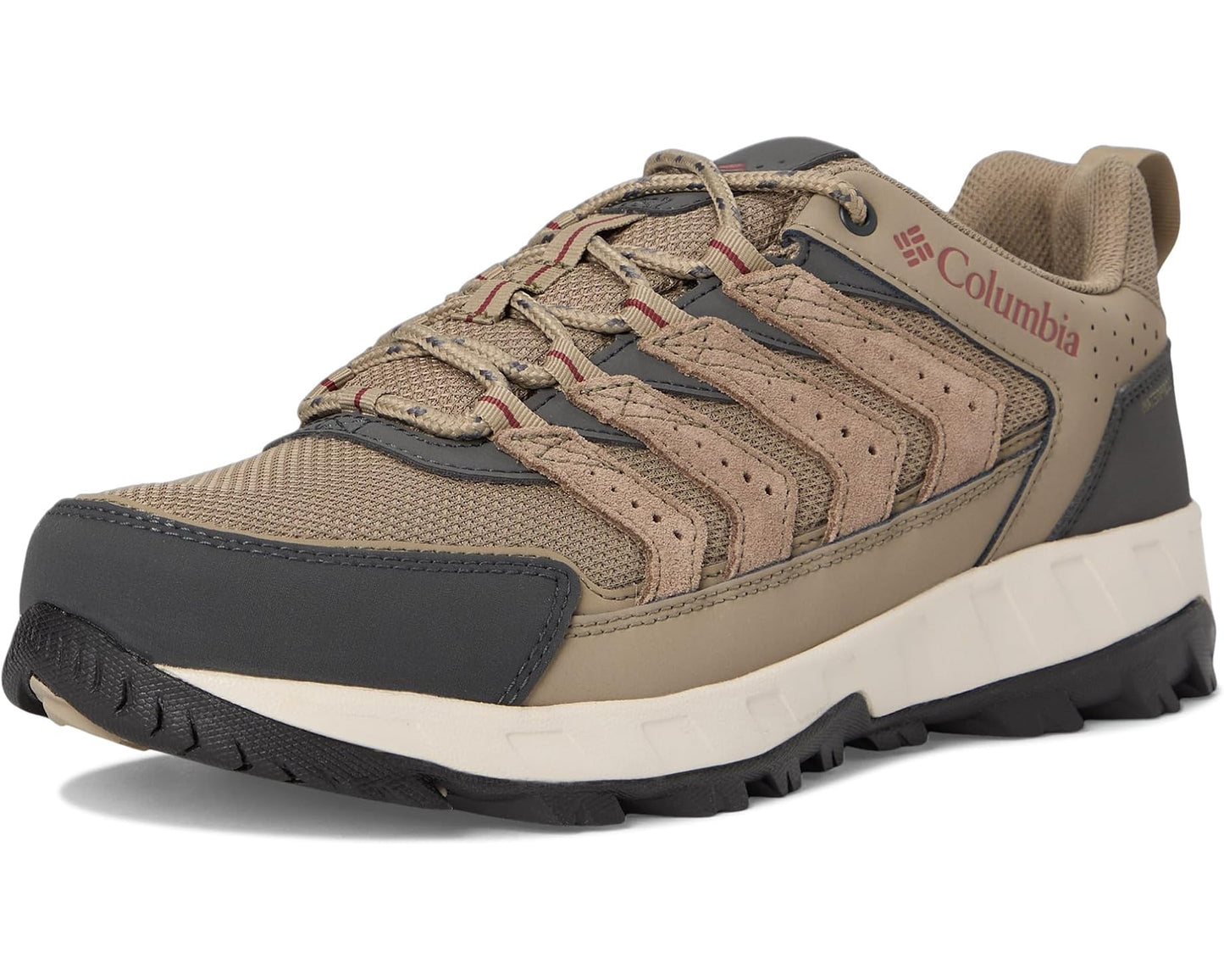 Men's Columbia Strata Trail Low Waterproof Pebble/Spice