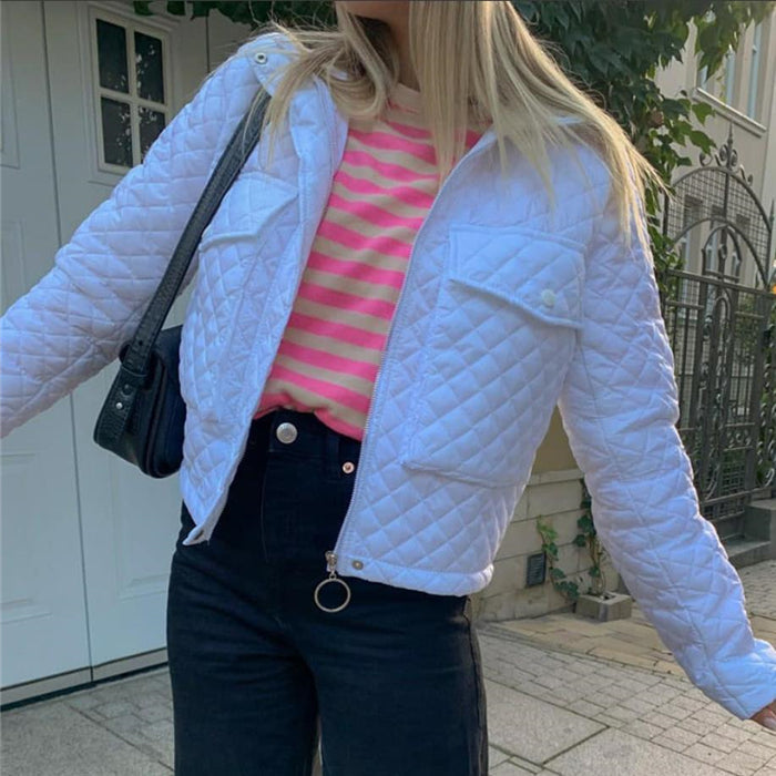 Fashion Winter Jacket Women White