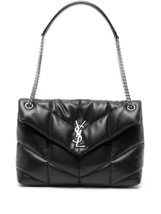 Saint Laurent Medium Loulou Leather Shoulder Bag