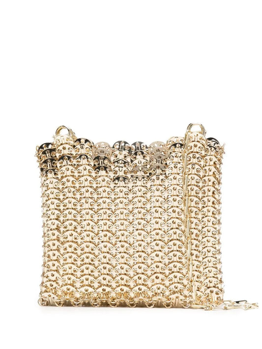 Rabanne Gold Iconic Chain 1969 Cross Body Bag