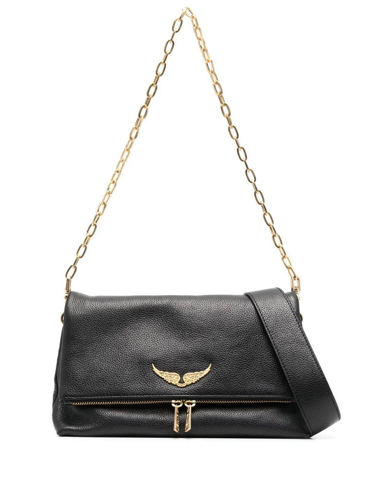 Zadigvoltaire Logo Plaque Leather Shoulder Bag