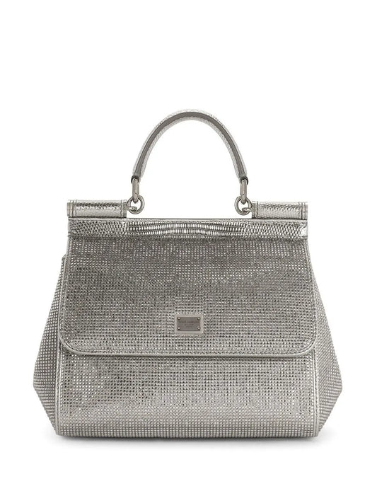 Dolce Gabbana Kim Dolcegabbana Small Sicily Satin Top Handle Bag