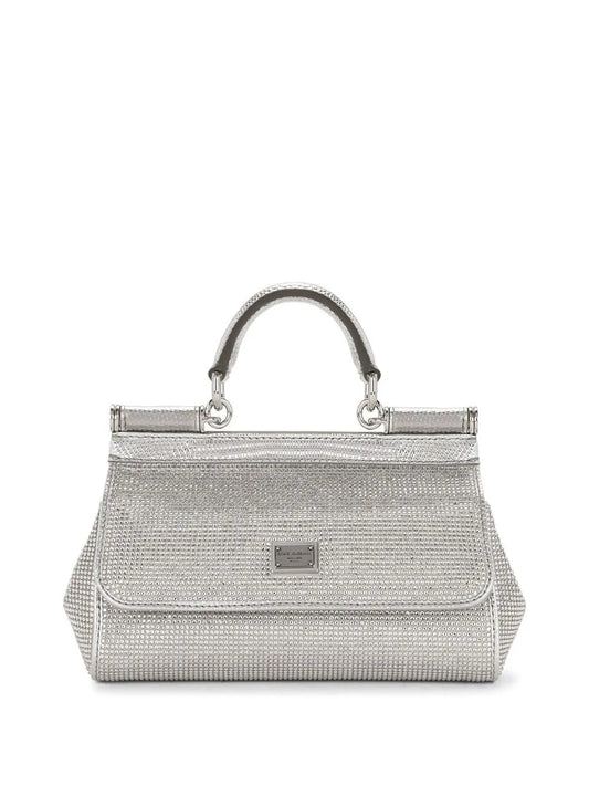 Dolce Gabbana Kim Dolcegabbana Small Sicily Satin Top Handle Bag