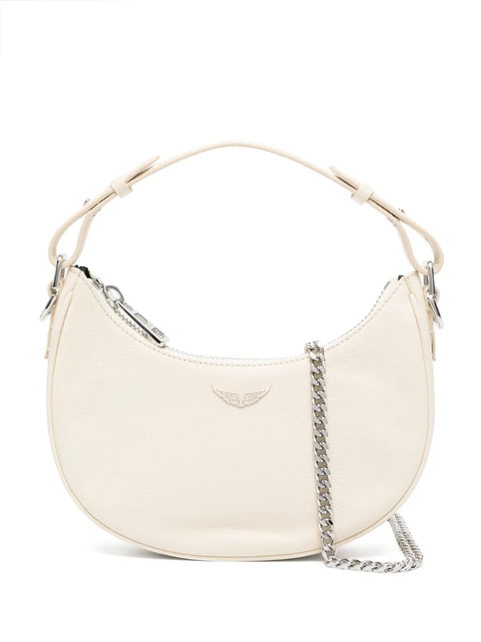 Zadigvoltaire Wings Plaque Leather Shoulder Bag