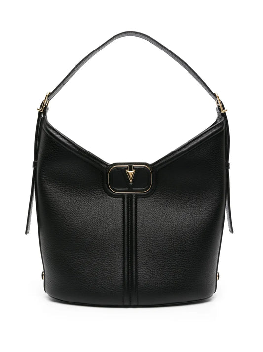 Valentino Garavani Vlogo Leather Shoulder Bag