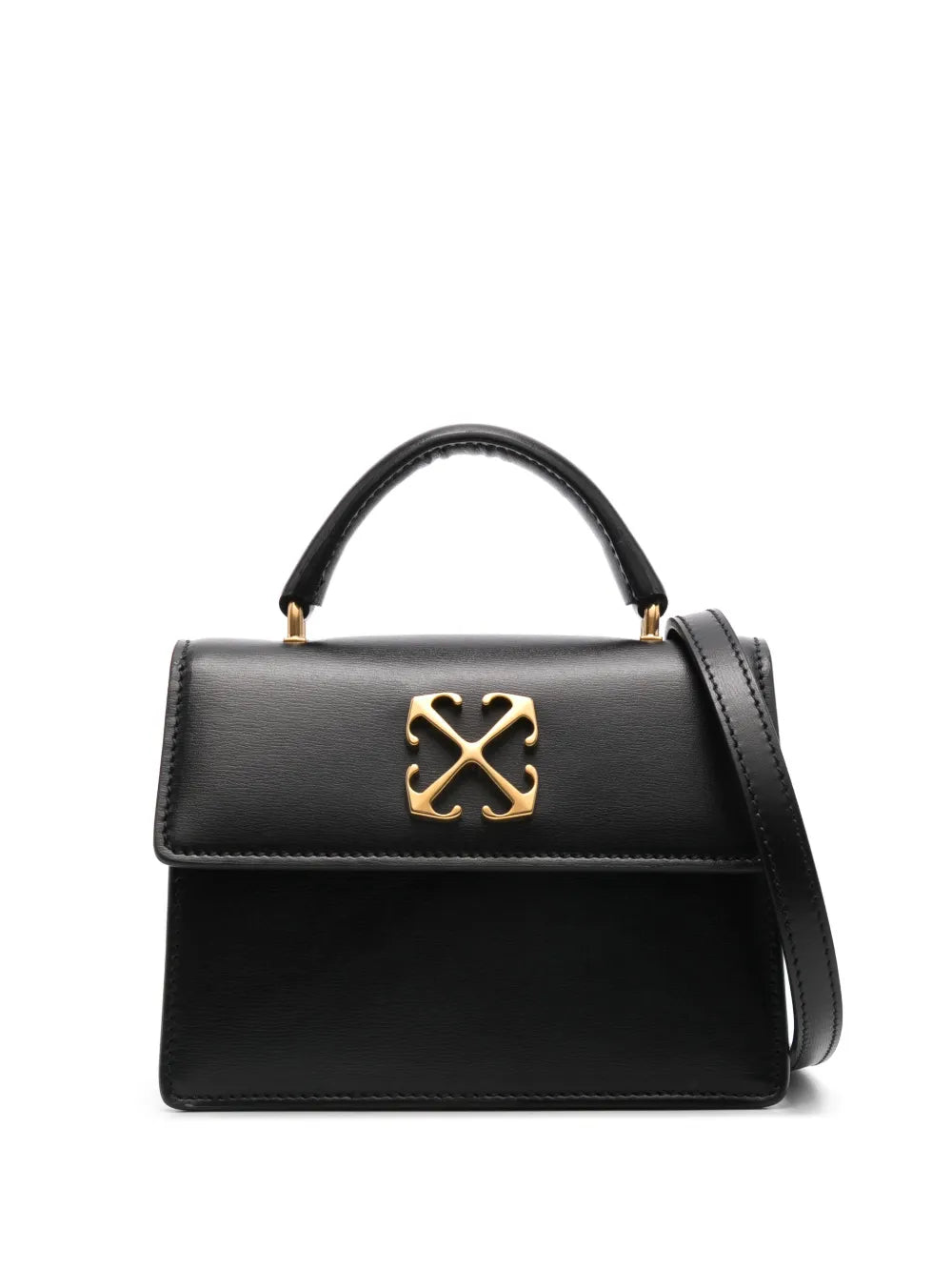 Off White Baby Jitney Leather Shoulder Bag