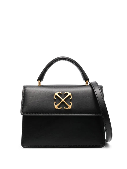 Off White Baby Jitney Leather Shoulder Bag