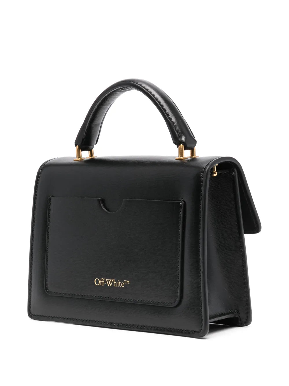 Off White Baby Jitney Leather Shoulder Bag