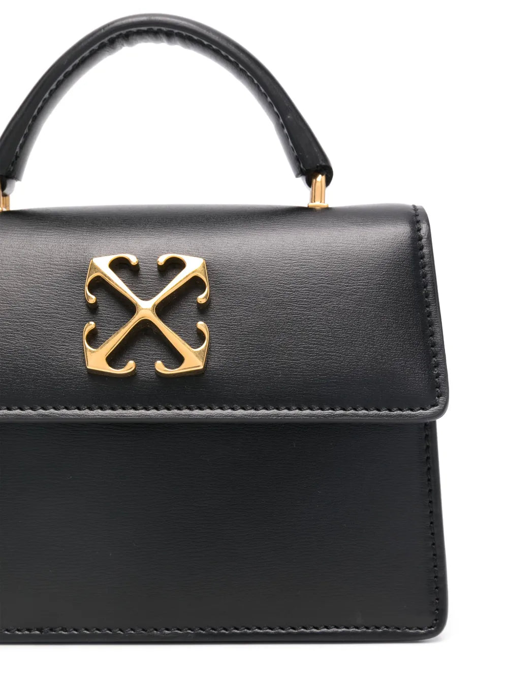 Off White Baby Jitney Leather Shoulder Bag