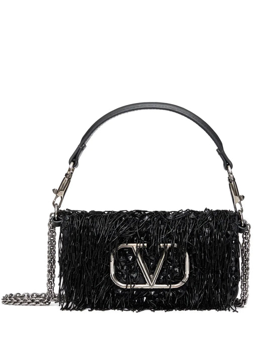 Valentino Garavani Small Loco Embroidered Shoulder Bag