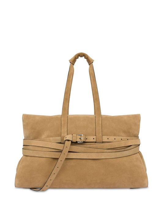 Moschino Tie Me Leather Shoulder Bag