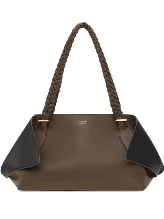 Ferragamo L Leather Shoulder Bag