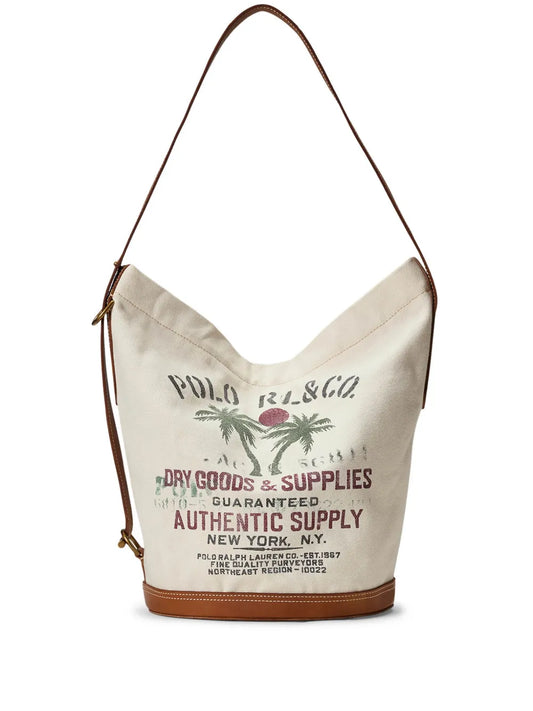 Polo Ralph Lauren Logo Print Shoulder Bag