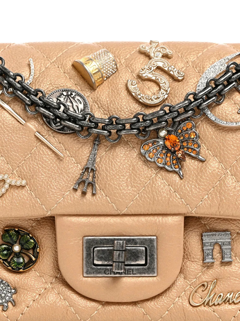 Chanel Pre Owned 255 Reissue Lucky Charm Shoulder Bag