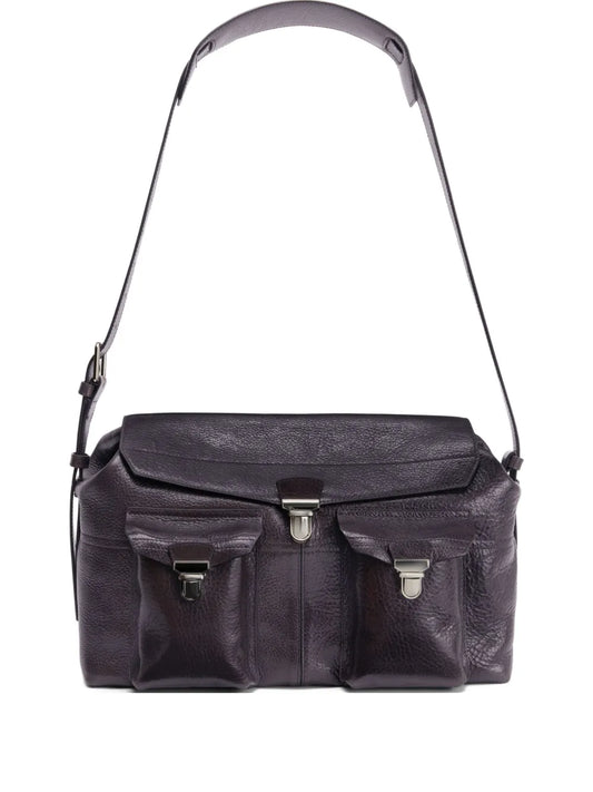 Lemaire Week End Gear Leather Shoulder Bag