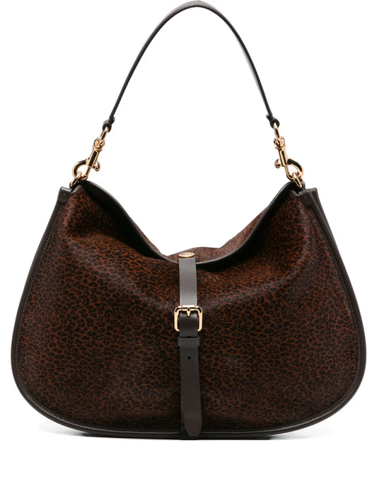 Etro Medium Leopard Print Shoulder Bag