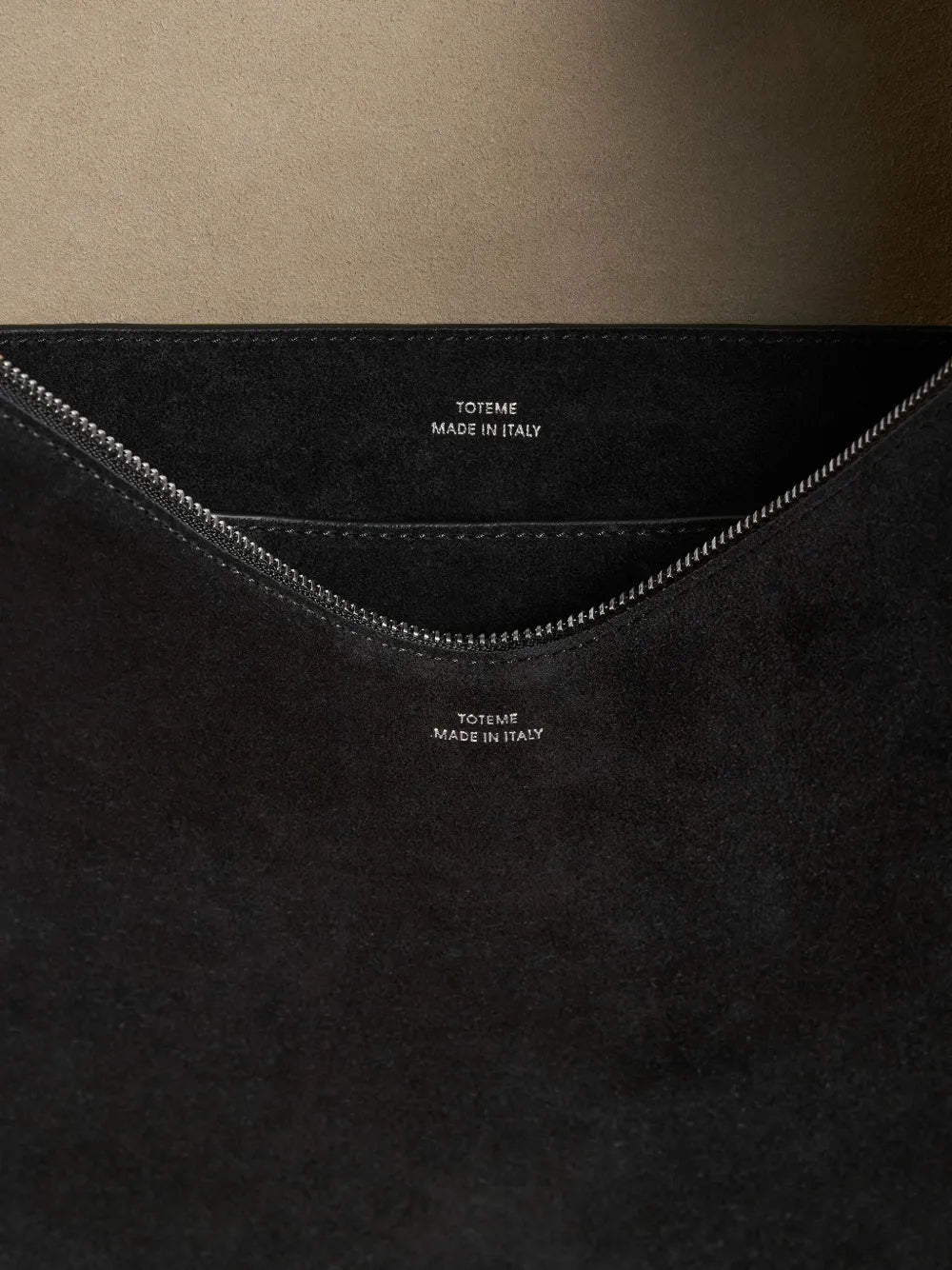 Toteme Bevel Suede Shoulder Bag
