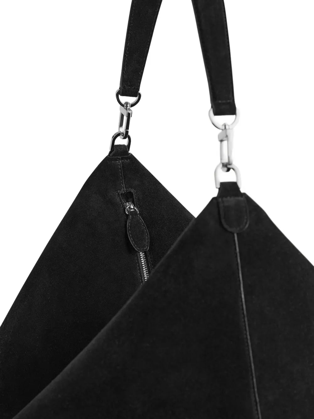 Toteme Bevel Suede Shoulder Bag