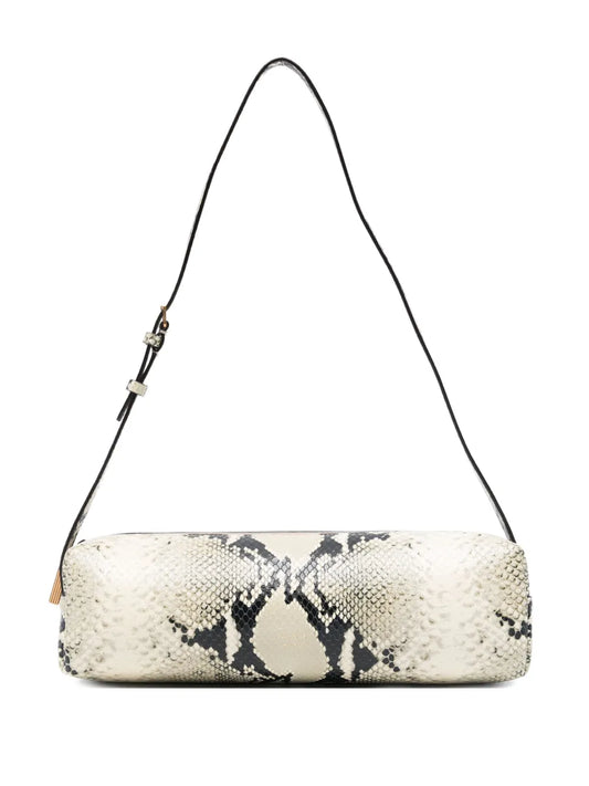 Khaite Snakeskin Cylindrical Shoulder Bag