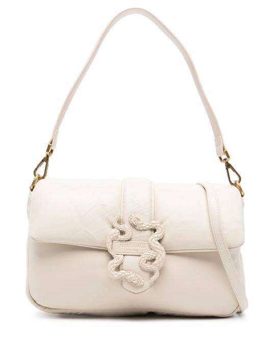 Just Cavalli Snake Buckle Shoulder Bag