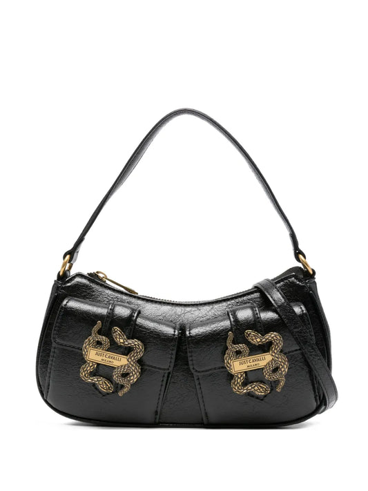 Just Cavalli Snake Buckle Shoulder Bag