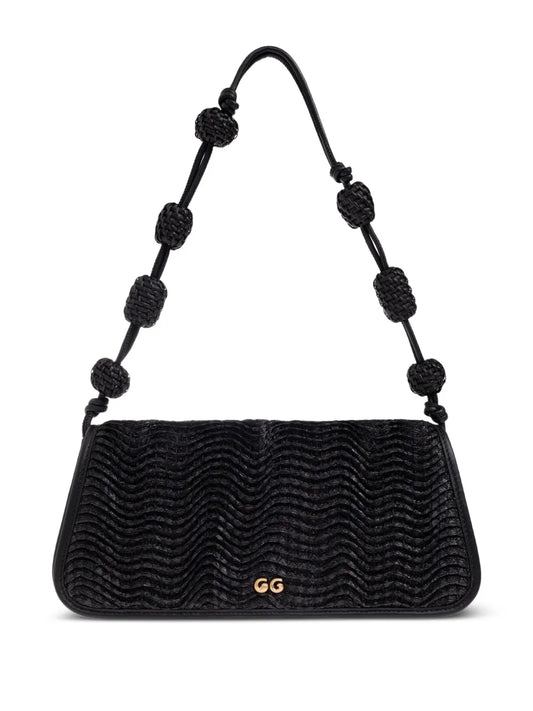 Cult Gaia Small Sunniva Raffia Shoulder Bag