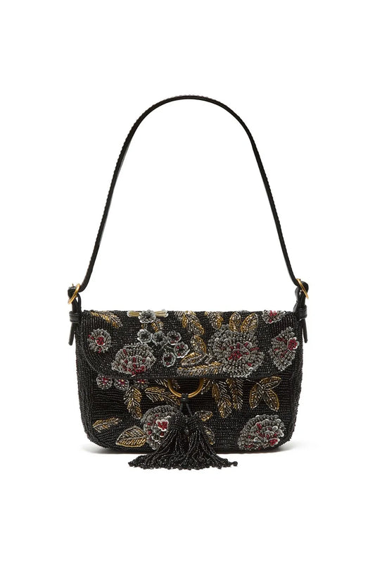 Maliparmi Beaded Floral Pattern Shoulder Bag