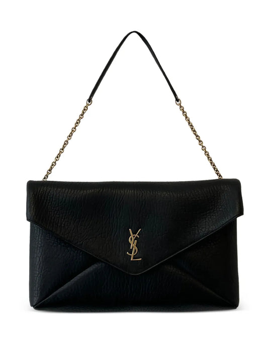 Saint Laurent Small Cassandra Logo Plaque Shoulder Bag