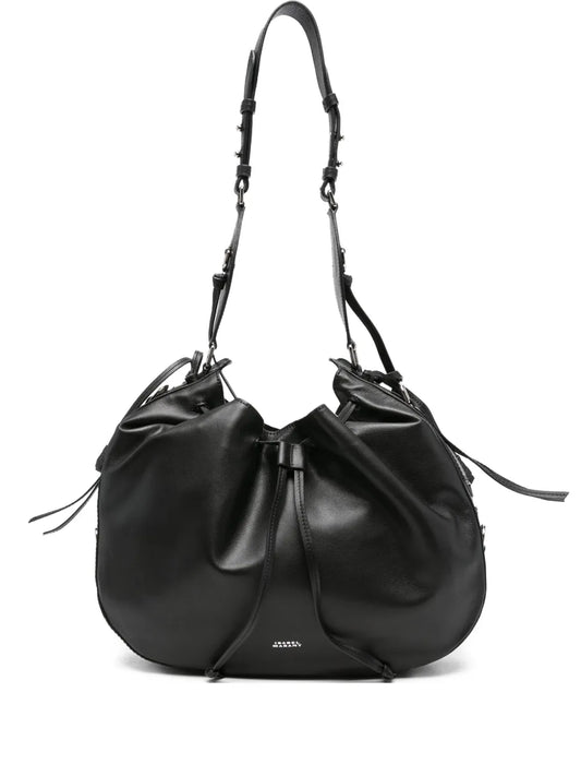 Isabel Marant Drawstring Leather Shoulder Bag