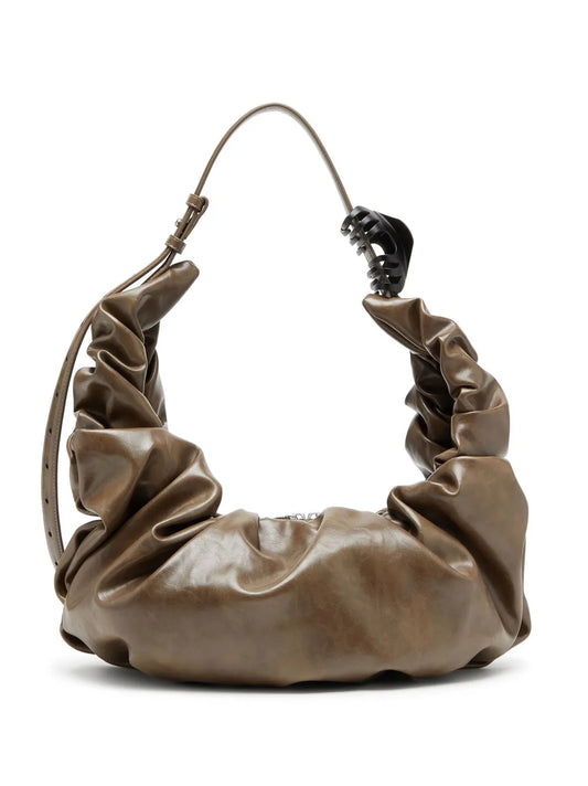 Diesel Large Grab D Gathered Shoulder Bag