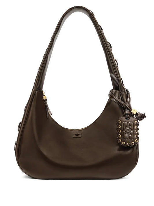Ganni Charm Detail Shoulder Bag