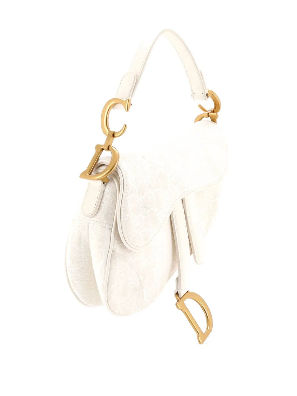 Christian Dior Pre Owned Saddle Handbag Oblique Canvas Mini Shoulder Bag