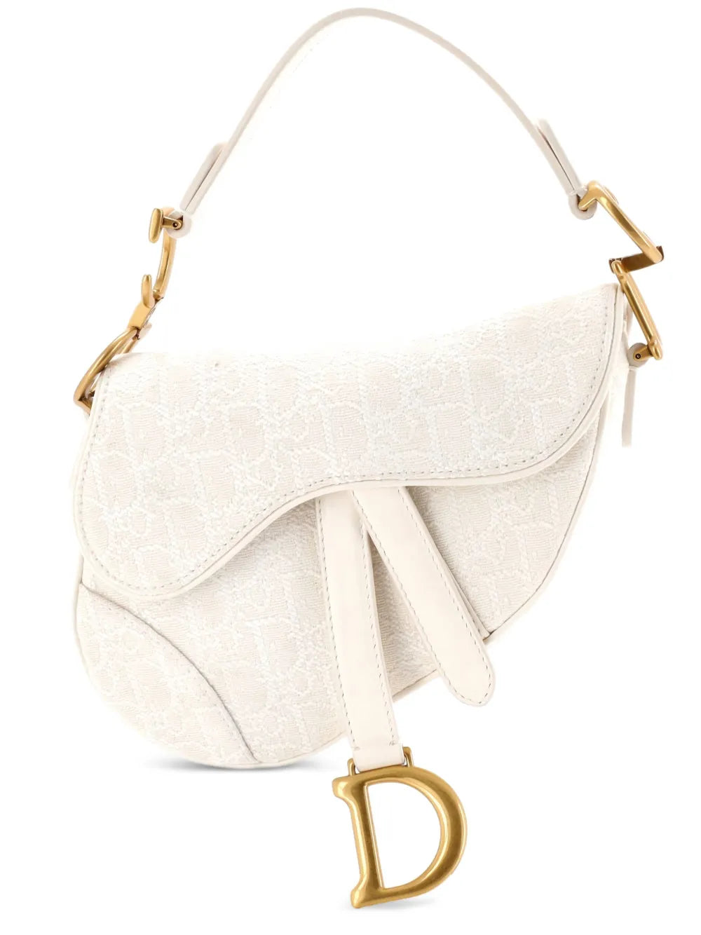 Christian Dior Pre Owned Saddle Handbag Oblique Canvas Mini Shoulder Bag