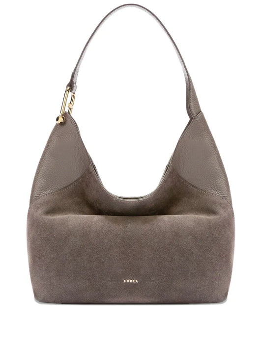 Furla Hobo Suede Tote Bag