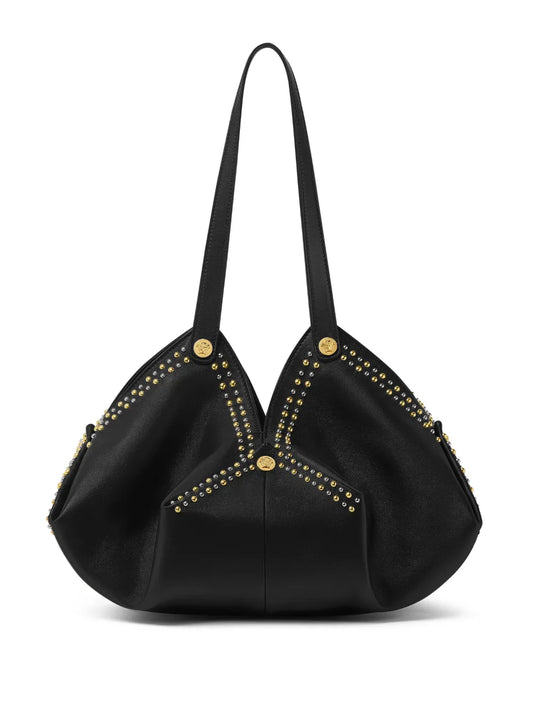 Versace Protea Leather Shoulder Bag