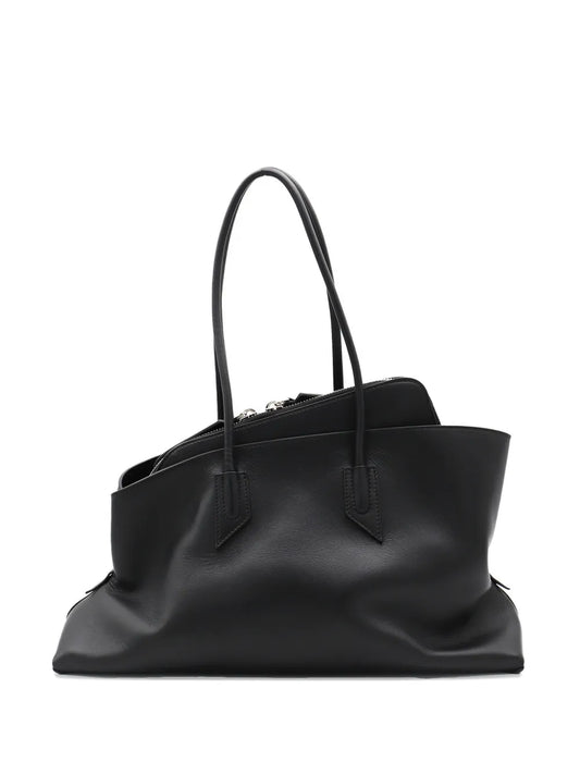 The Attico Medium La Passeggiata Leather Shoulder Bag