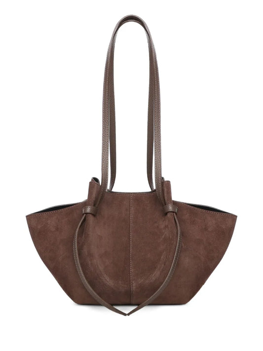 Yuzefi Large Mochi Suede Knot Shoulder Bag