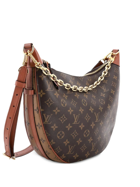 Louis Vuitton Pre Owned Loop Reverse Monogram Canvas Hobo Bag