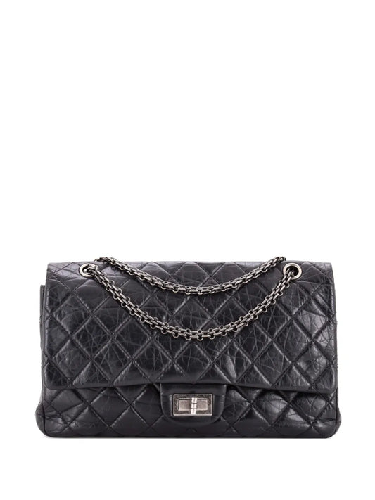 Chanel Pre Owned Reissue 255 Flap Bag Quilted Aged Calfskin 227 Shoulder Bag